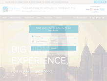 Tablet Screenshot of mikeserranolaw.com